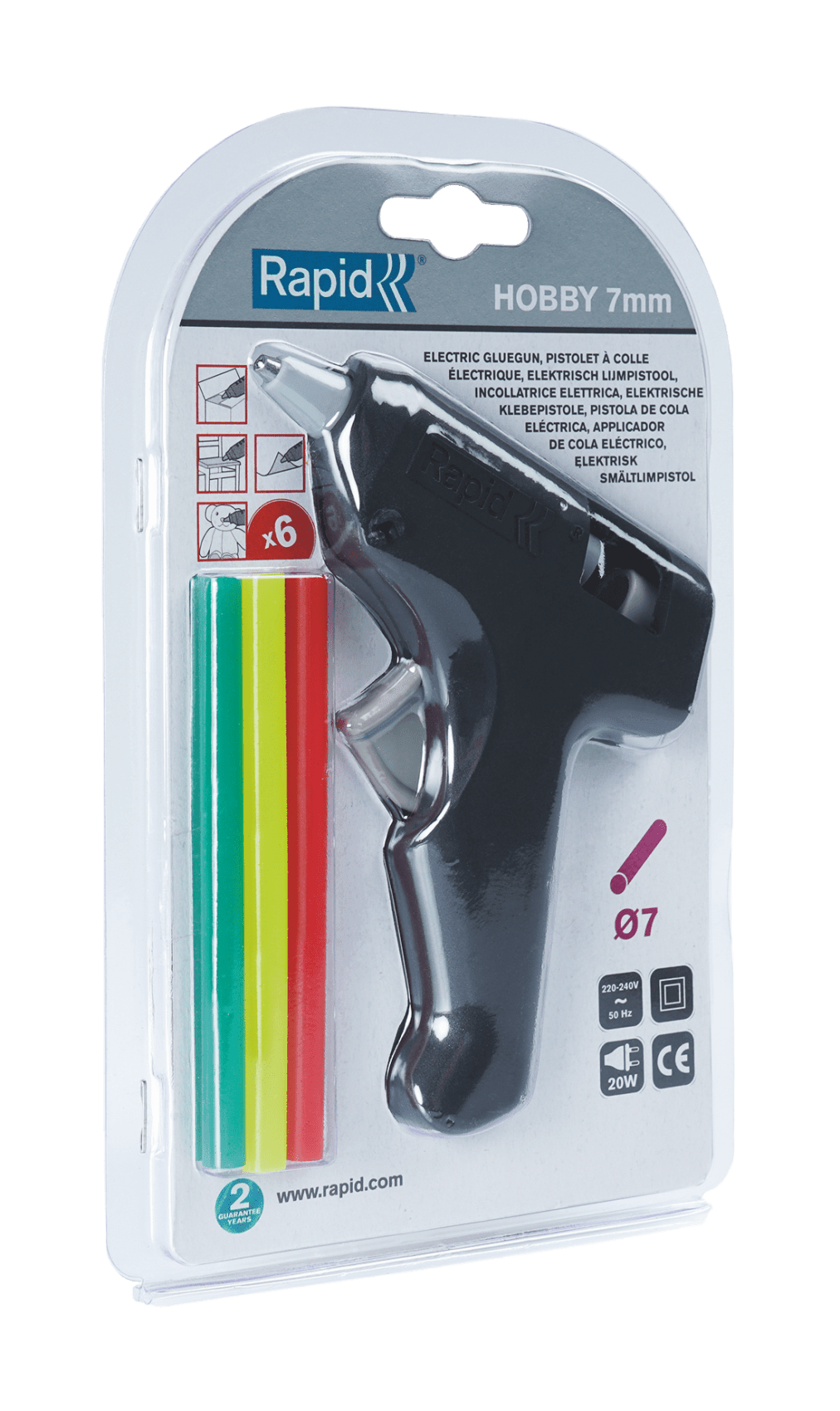 Incollatrice Rapid Hobby 7 mm con stick colorate - Brico Sapiens - L' evoluzione del fai da te