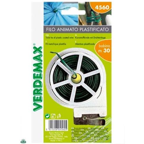 Filo Animato Plastificato 30 Metri con Taglierino Verdemax