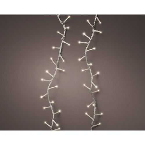 Catena Luminosa LED 8 Funzioni Lunghezza 1600 cm (16 Metri) Cavo Trasparente Luce Calda (Warm White) | Kaemingk