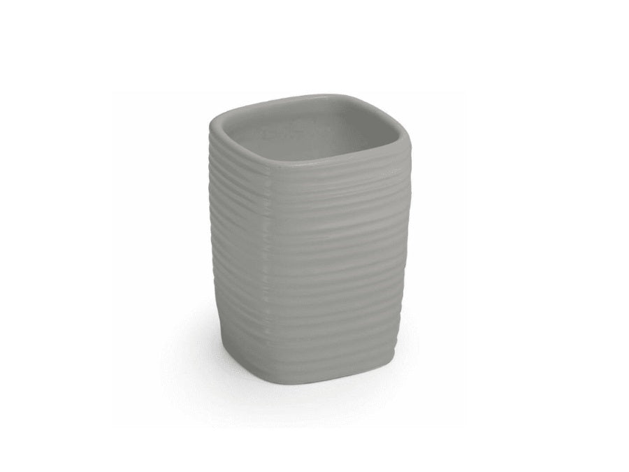 Porta spazzolini grigio Kelly Gedy