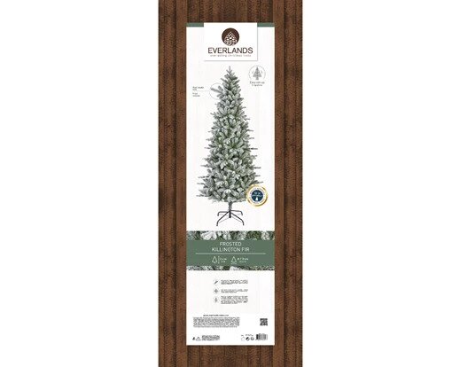 Albero di Natale Artificiale Effetto Ghiacciato Frosted Modello Killington H.240cm per Interno Indoor | Kaemingk