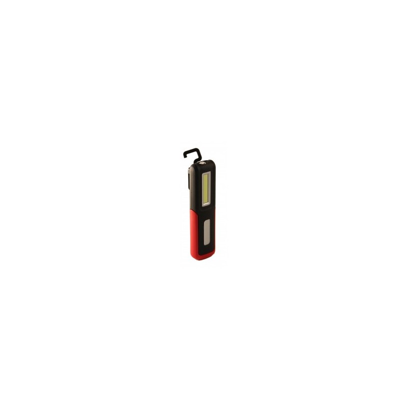 Lampada da lavoro a LED COB ricaricabile Davy Velamp 3W + 3W con magnete e gancio