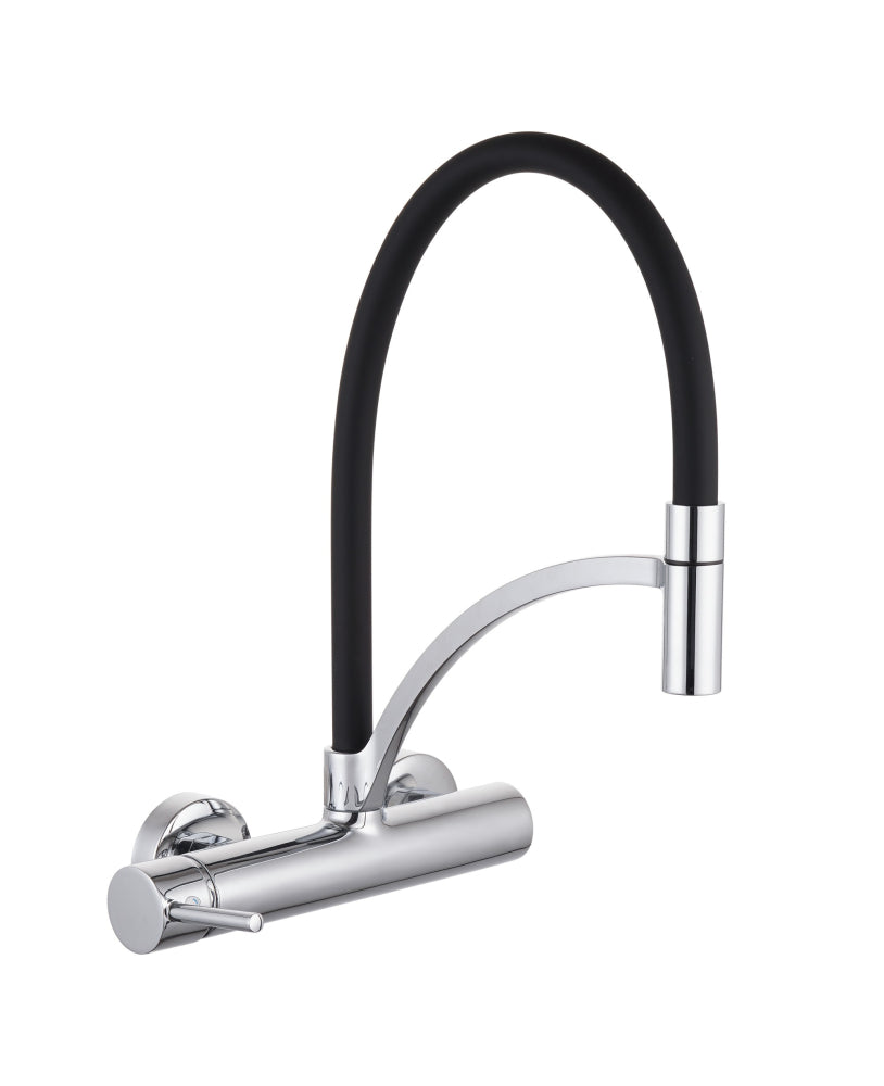 Miscelatore lavello madison a muro con bocca orientabile Idrobric