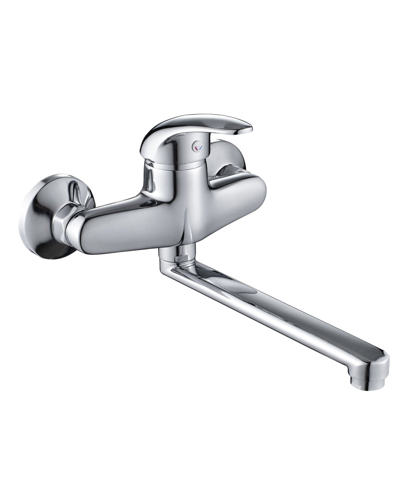 Miscelatore lavello a parete cromo Titan Idrobric