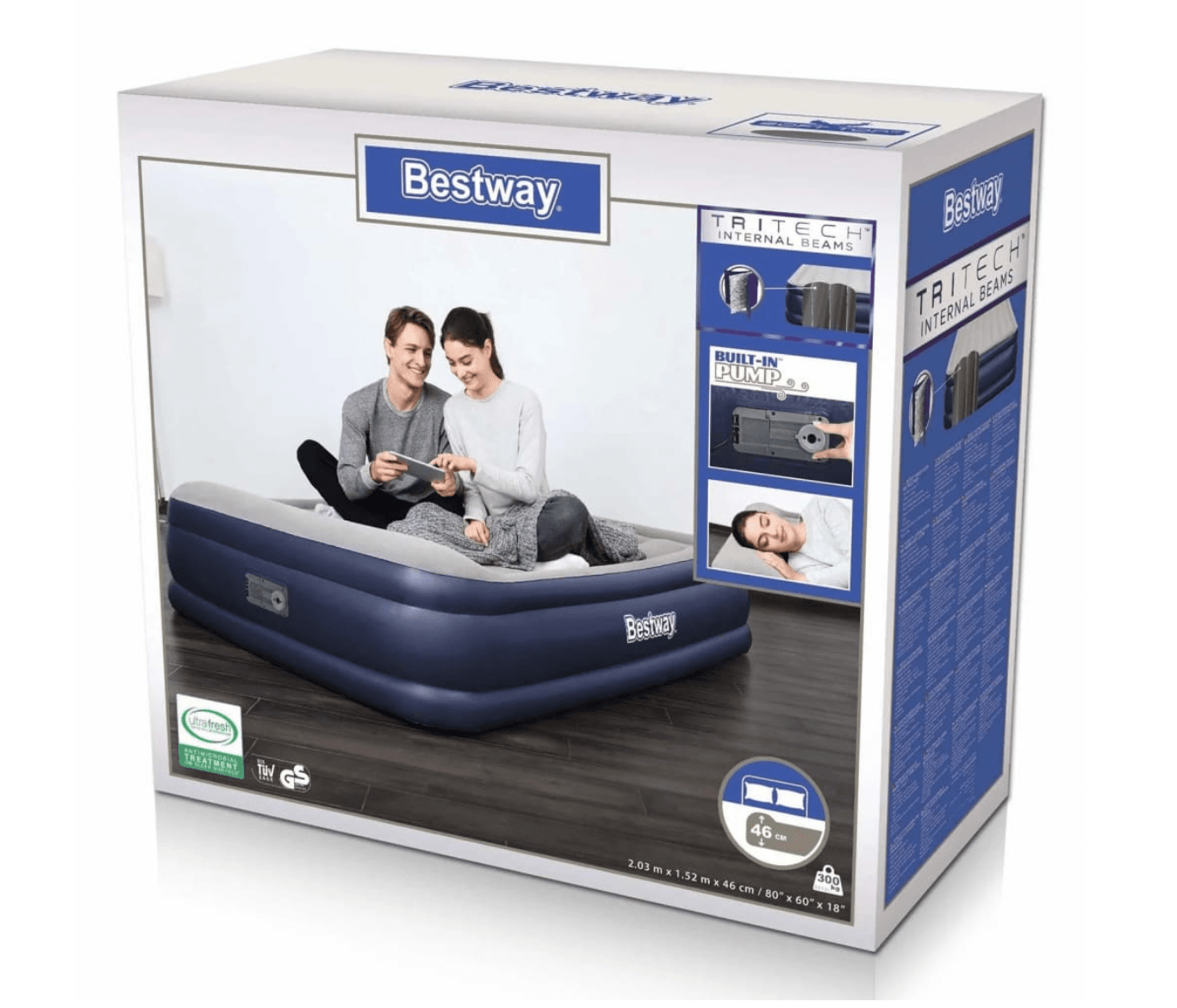 Letto materasso gonfiabile 203x152 altezza 46cm con pompa Bestway - Brico Sapiens - L' evoluzione del fai da te