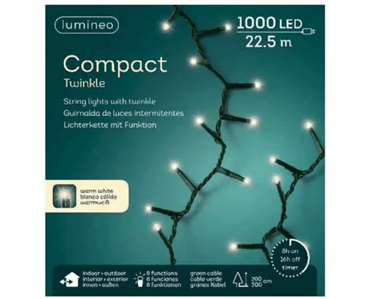 Luci di natale led 22,5m luce calda Kaemingk - Brico Sapiens - L' evoluzione del fai da te