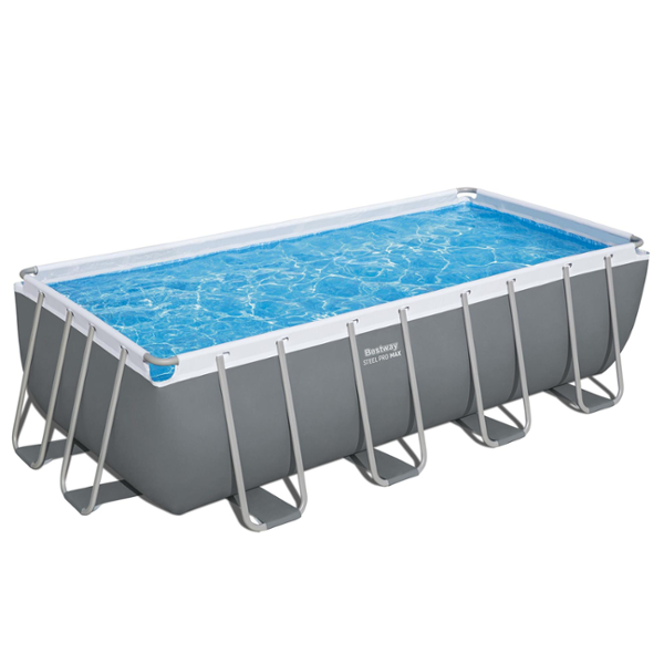 Piscina rettangolare fuori terra Bestway Steel Pro Max 488x244x122 cm con pompa a filtro a sabbia