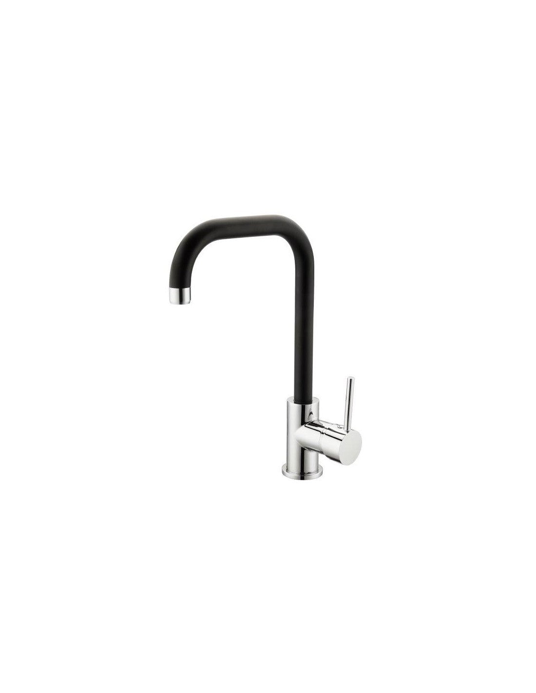 Miscelatore lavello florida bocca alta canna nera Idrobric