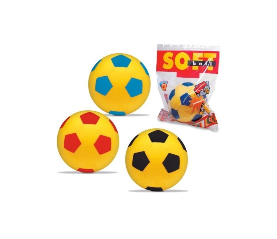 Pallone Morbido (Soft) da Gioco Diametro 19,4 cm in Spugna, Colori Assortiti, Ideale per Bambini | Kasanova