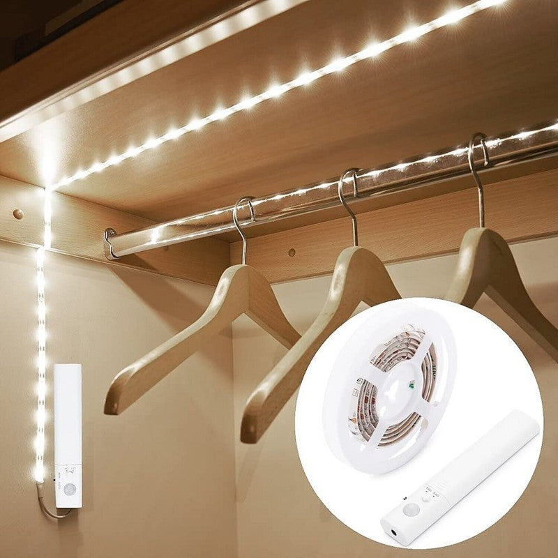 Kit striscia LED 1m con sensore di movimento SILK 110 lumen Velamp
