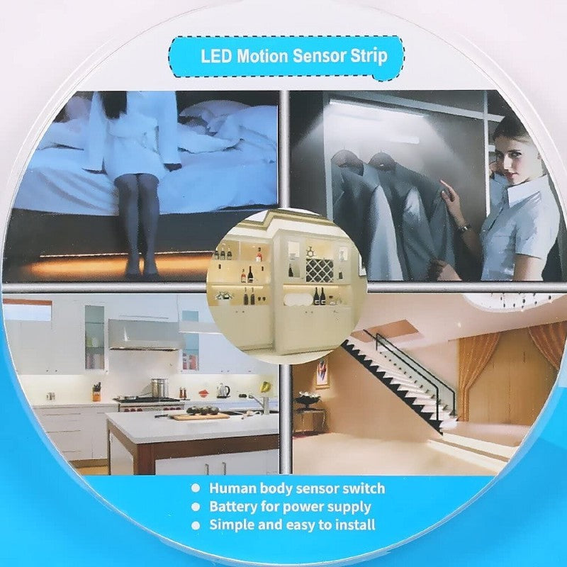 Kit striscia LED 1m con sensore di movimento SILK 110 lumen Velamp