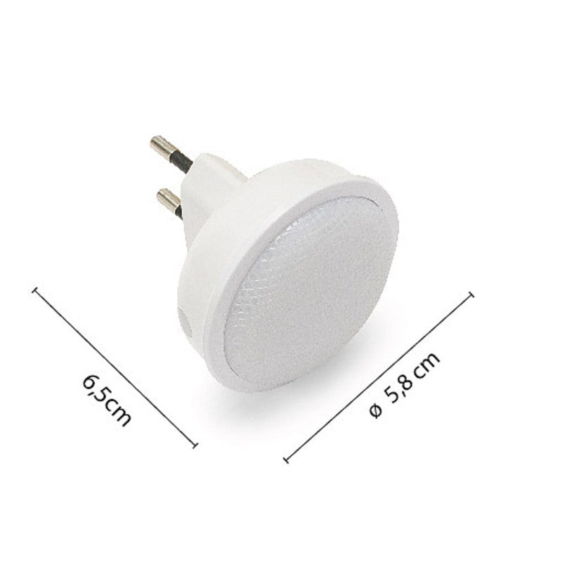 Luce notturna LED touch IL28NG 0,3W bianca a inserimento diretto Velamp