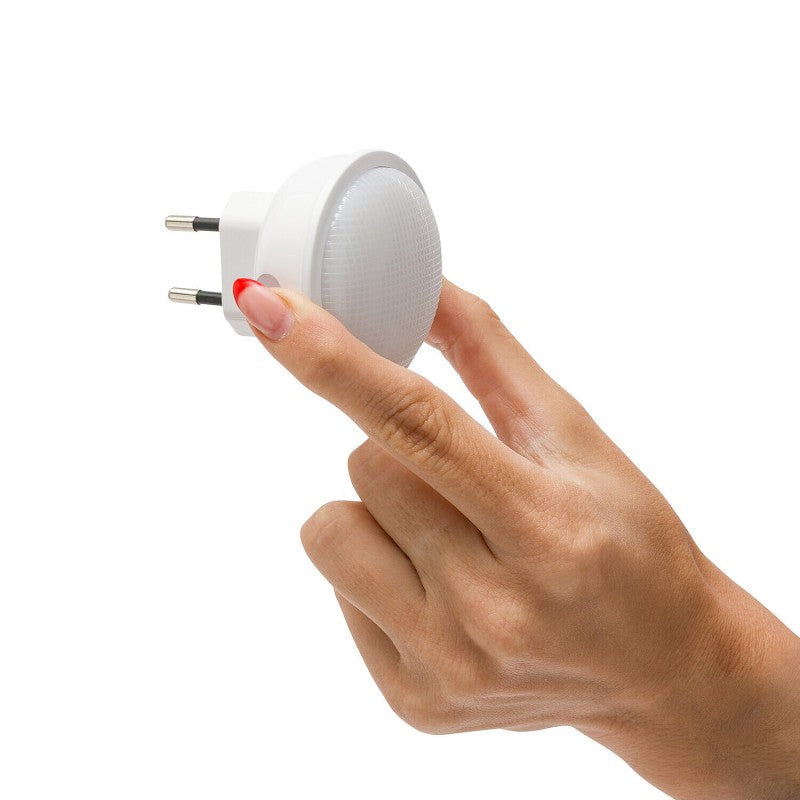 Luce notturna LED touch IL28NG 0,3W bianca a inserimento diretto Velamp
