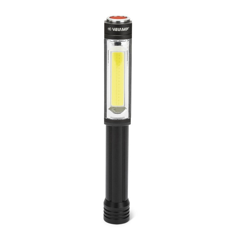Torcia da lavoro a LED COB in alluminio 3W Big Daddy 400 lumen con calamita e gancio Velamp