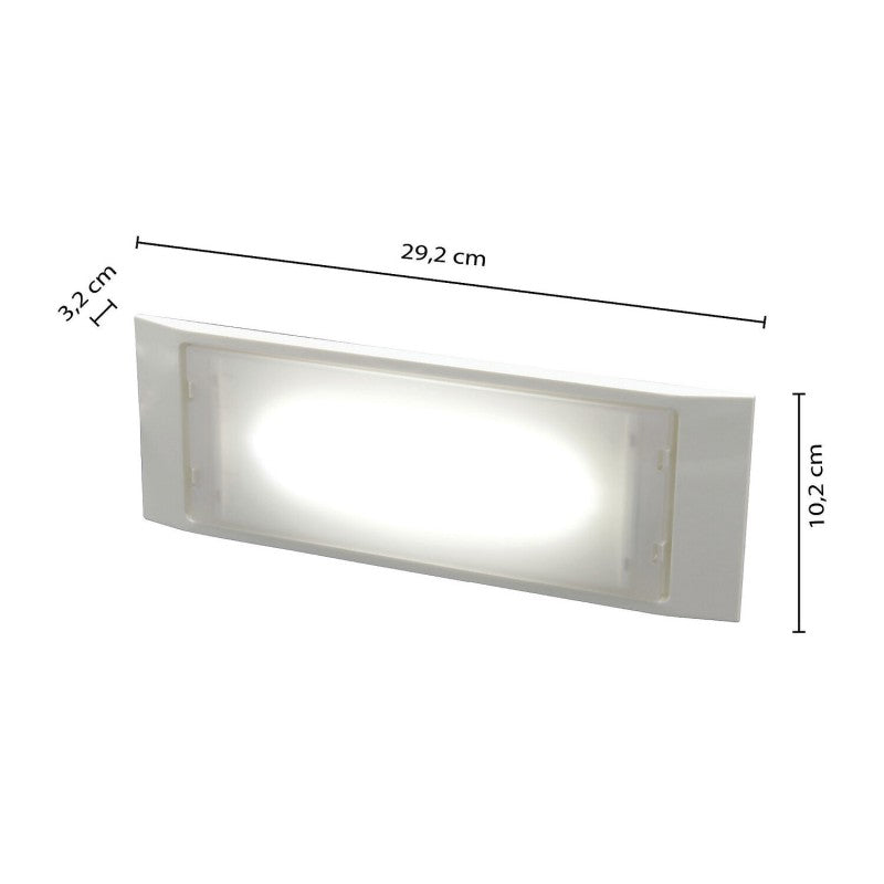 Lampada di emergenza LED slim Holly 140 lumen SA/SE IP65 per interno ed esterno Velamp