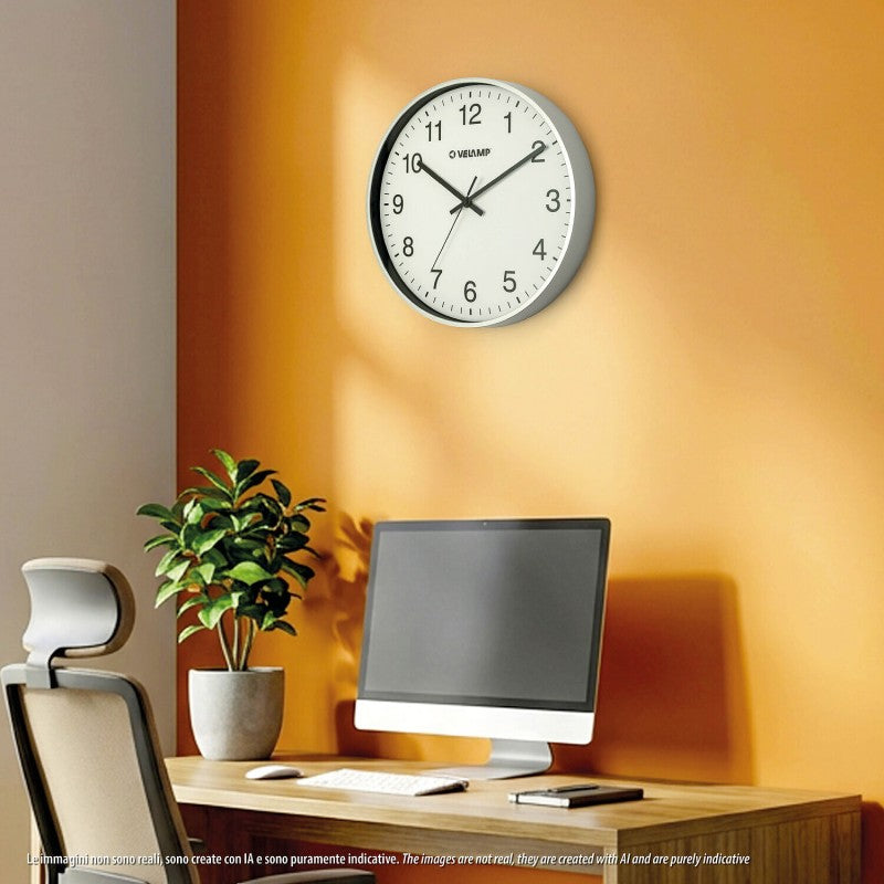 Orologio da Parete Silver Analogico Design Moderno