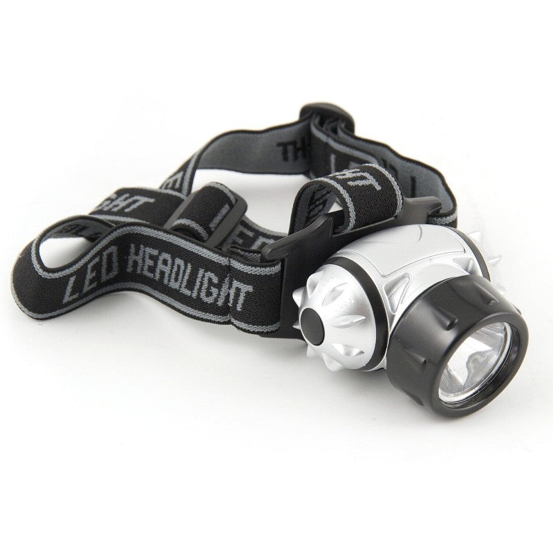 Lampada frontale a LED 1W 40 lumen con fascia doppia regolabile Velamp
