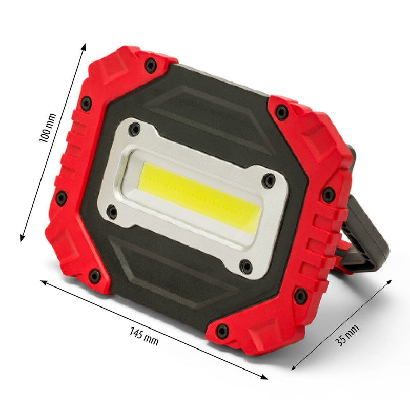 Proiettore da lavoro a LED COB Odissey 900 lumen 4AA portatile Velamp