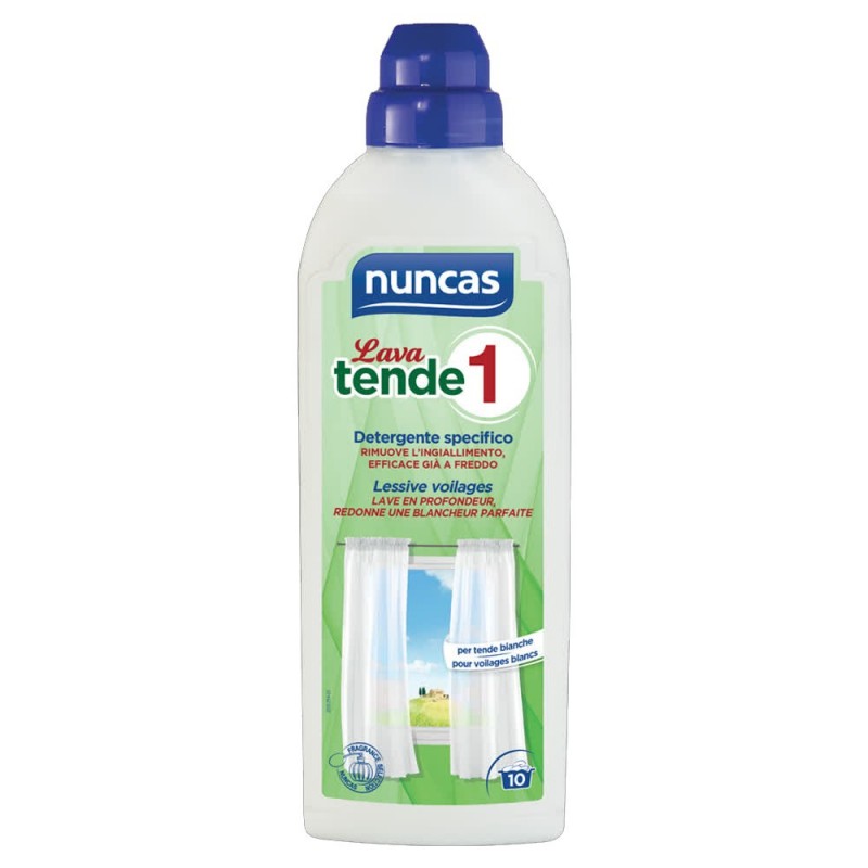 Detergente specifico per il lavaggio di tende in fibra sintetica e naturale 750 ml Nuncas