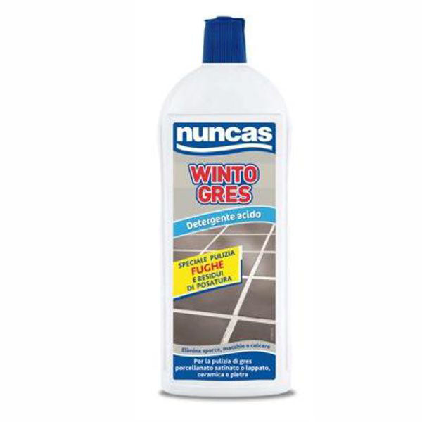 Detergente specifico per gres porcellanato e ceramica opaca o lucida 1 litro Nuncas