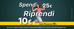 Spendi 25 € e riprendi 10 €