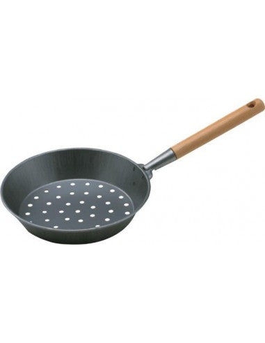 Padella per Castagne Forata 26 cm con Manico in Legno AG