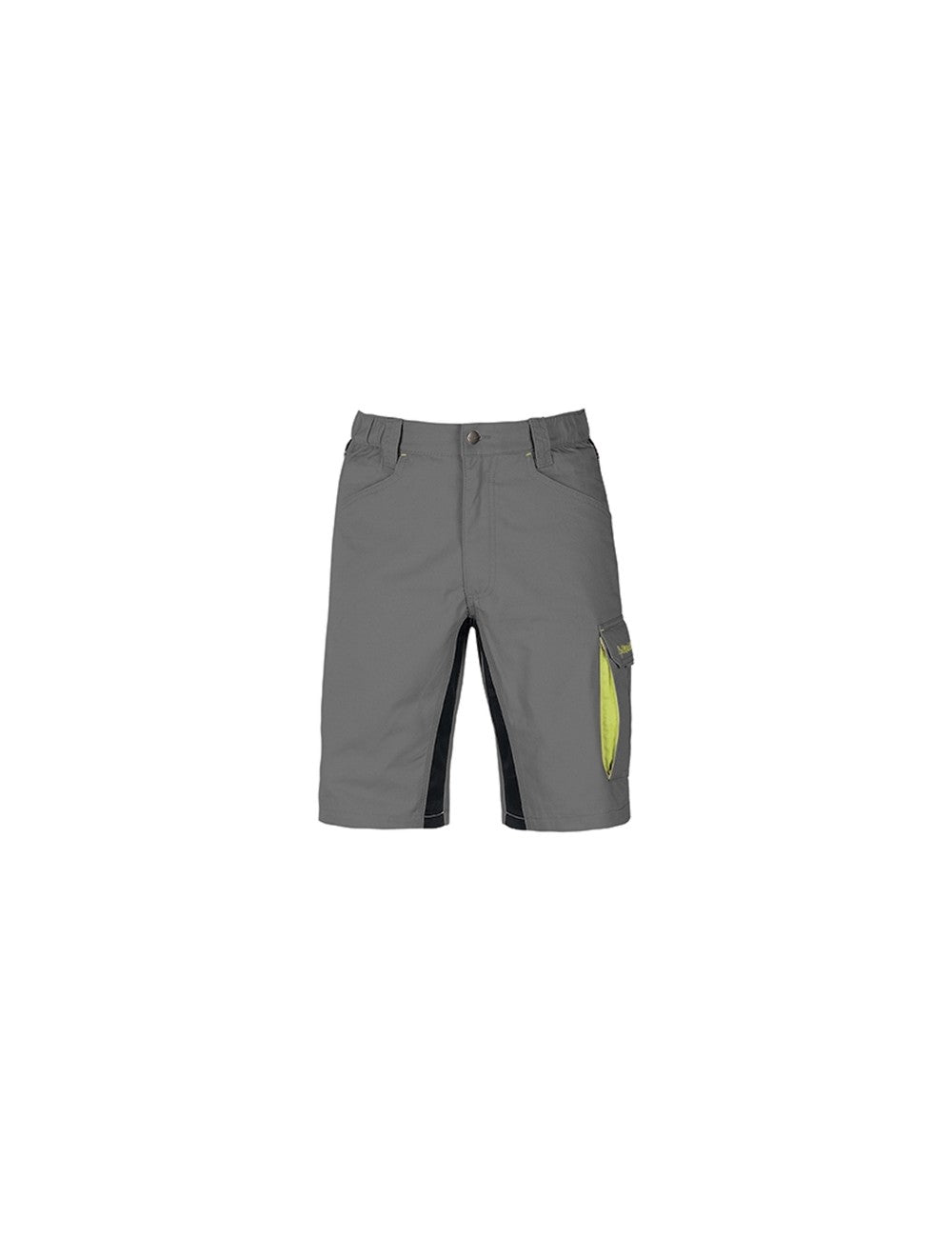 Pantalone corto da lavoro grigio/nero 