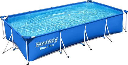 Piscina fuori terra rettangolare 400x211x81 Steel Pro 56405 Bestway