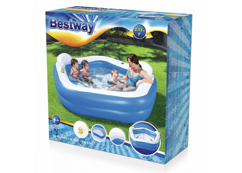 Piscina gonfiabile pentagonale 213x206x69 Family Bestway - Brico Sapiens - L' evoluzione del fai da te
