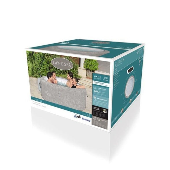 Piscina idromassaggio gonfiabile Bestway 60065 Lay-Z-Spa Zurich AirJet smart tonda 180x66 cm