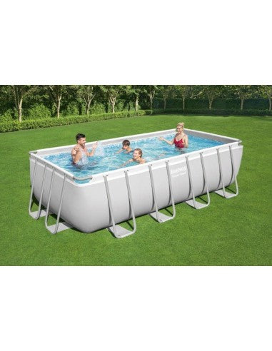 Piscina rettangolare fuori terra Bestway Steel Pro Max 488x244x122 cm con pompa a filtro a sabbia