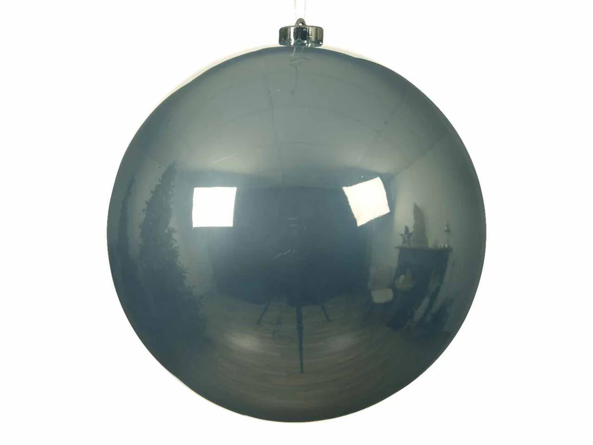 Sfera di Natale Gigante Decorativa Diametro 14 cm Colore MISTY BLUE Azzurro | Kaemingk