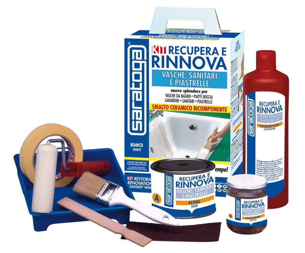 Kit professionale di recupero e rinnovo smalto per vasche da bagno Saratoga