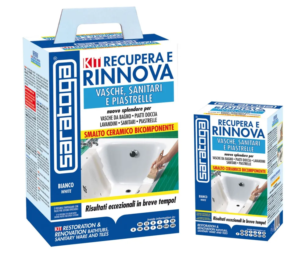 Kit professionale di recupero e rinnovo smalto per vasche da bagno Saratoga