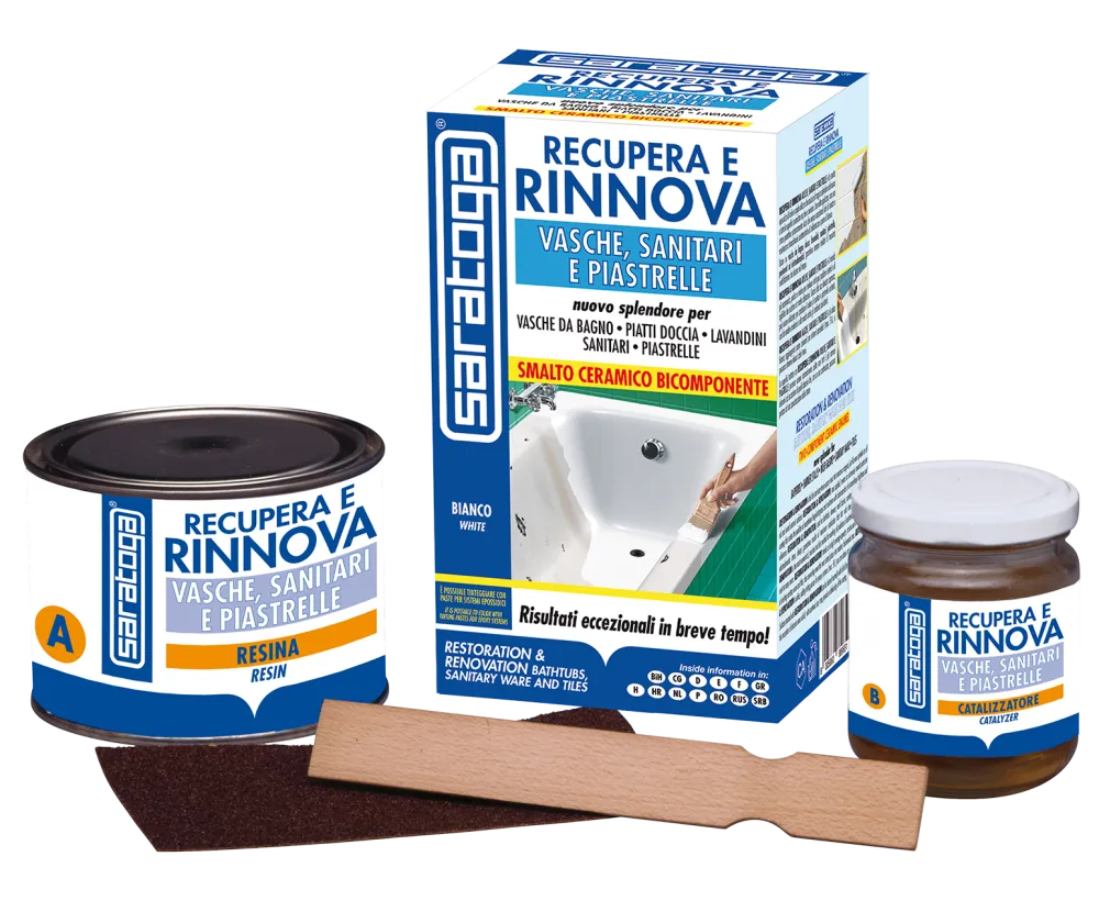Kit professionale di recupero e rinnovo smalto per vasche da bagno Saratoga