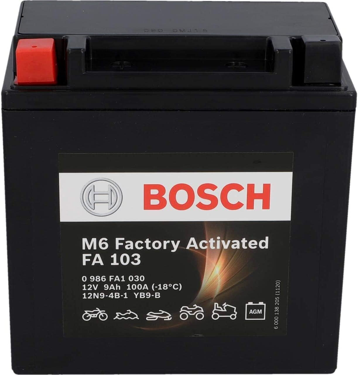 Batteria moto FA103 9 AH SX Bosch
