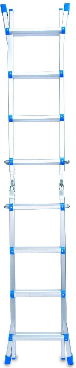 Scala telescopica in alluminio Everest 4+4 gradini portata 150kg