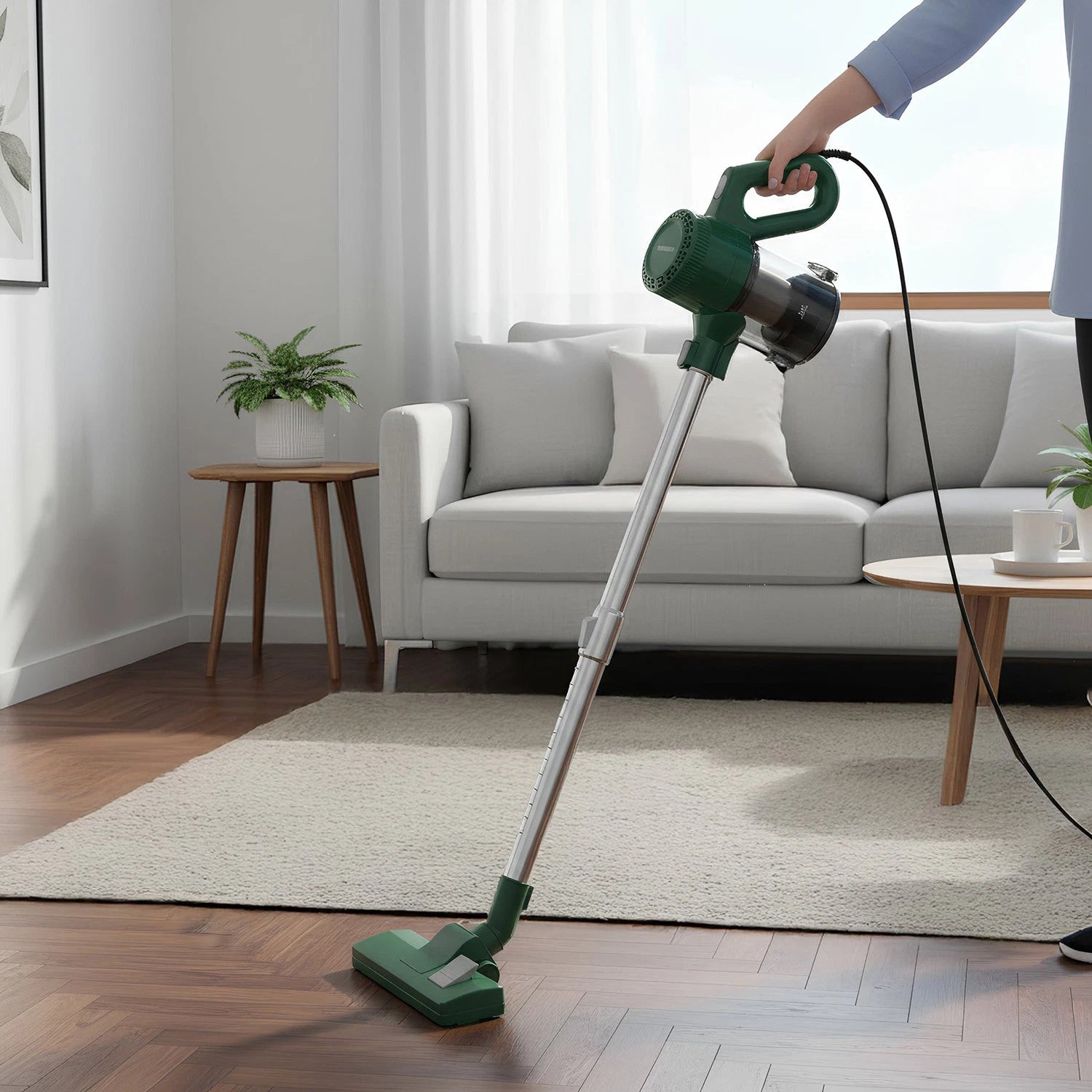 Scopa elettrica ciclonica 600W verde Kasanova