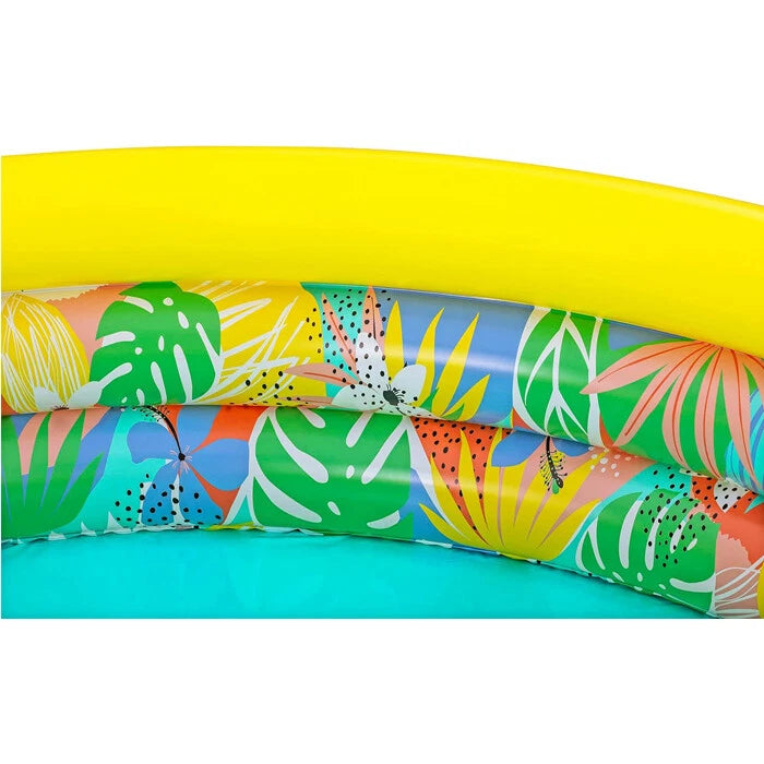 Piscina Gonfiabile Bestway Fantasia Floreale a 3 Anelli 168x38 cm, Piscina per Bambini e Famiglia | Bestway