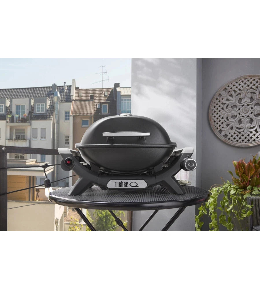 Barbecue a Gas Weber Q 1100N Nero, Grill Portatile Compatto con Accensione Elettronica | Weber