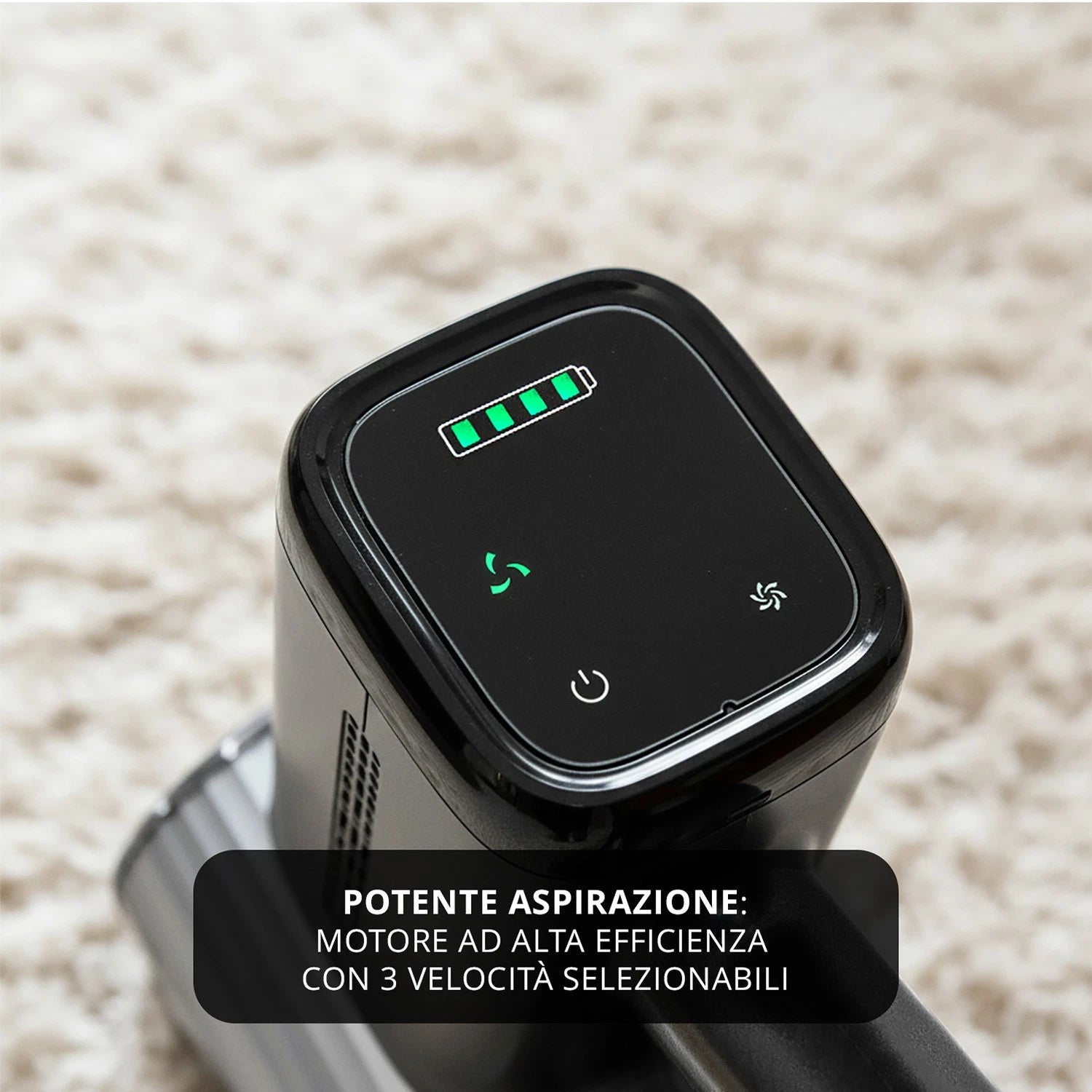 Scopa ciclonica senza fili 250W argento grigio Kasanova