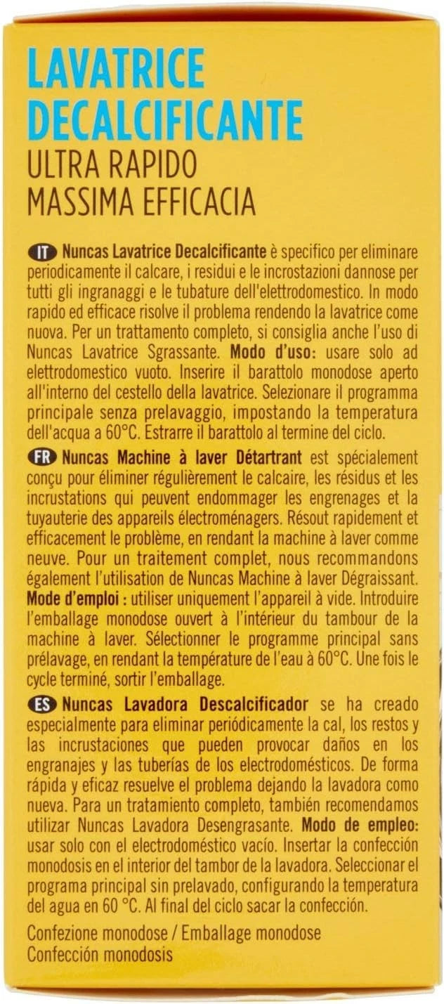 Decalcificante per lavatrice Nuncas (250 g)