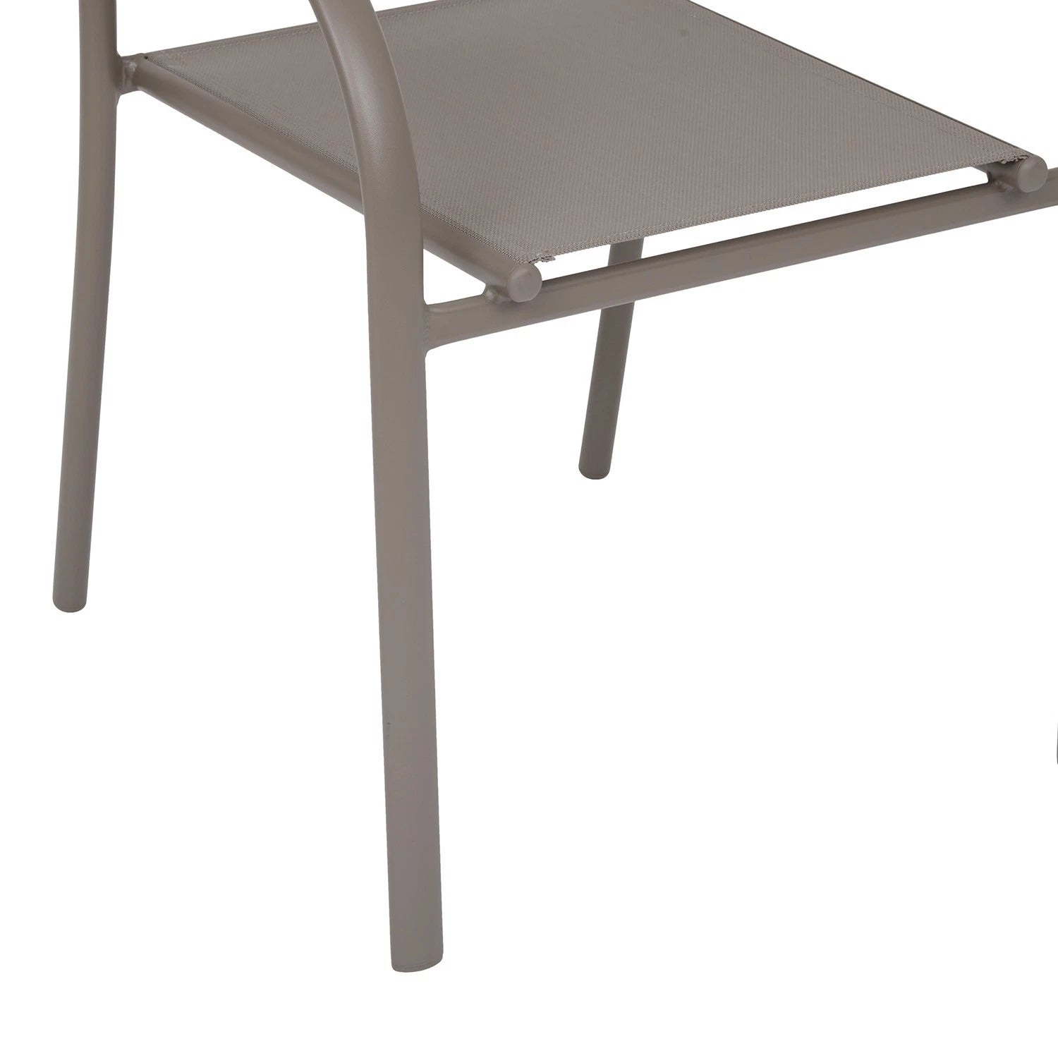 Sedia da Giardino Kasanova Piazza con Braccioli Marrone Caffè, Struttura in Alluminio Impilabile | 56x65x88 cm