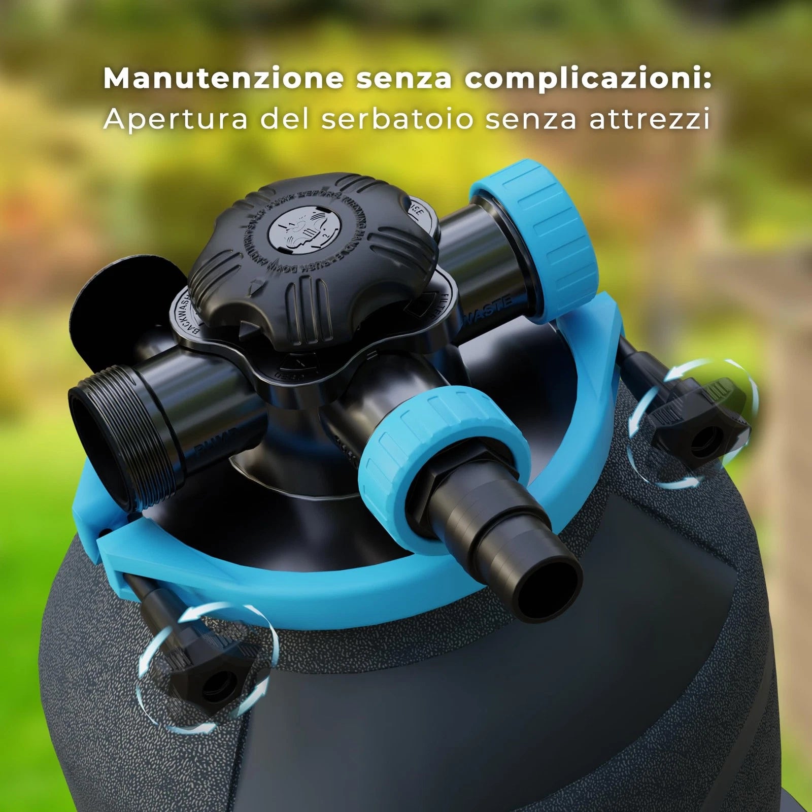 Pompa filtro a sabbia 6000 l/h con prefiltro per piscine fuori terra Gre