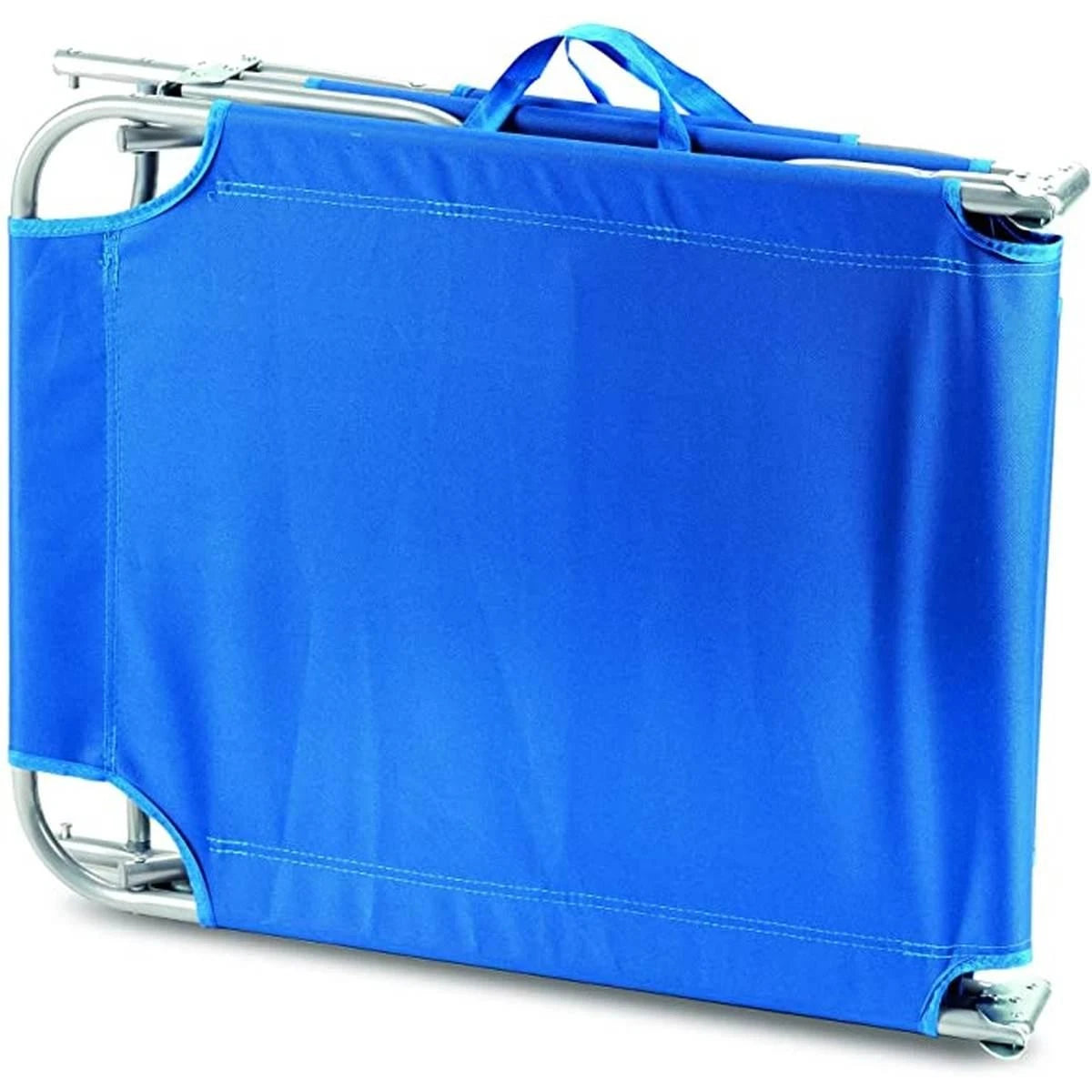 Lettino prendisole pieghevole da mare e giardino Maiorca blu 188x55 cm Biacchi