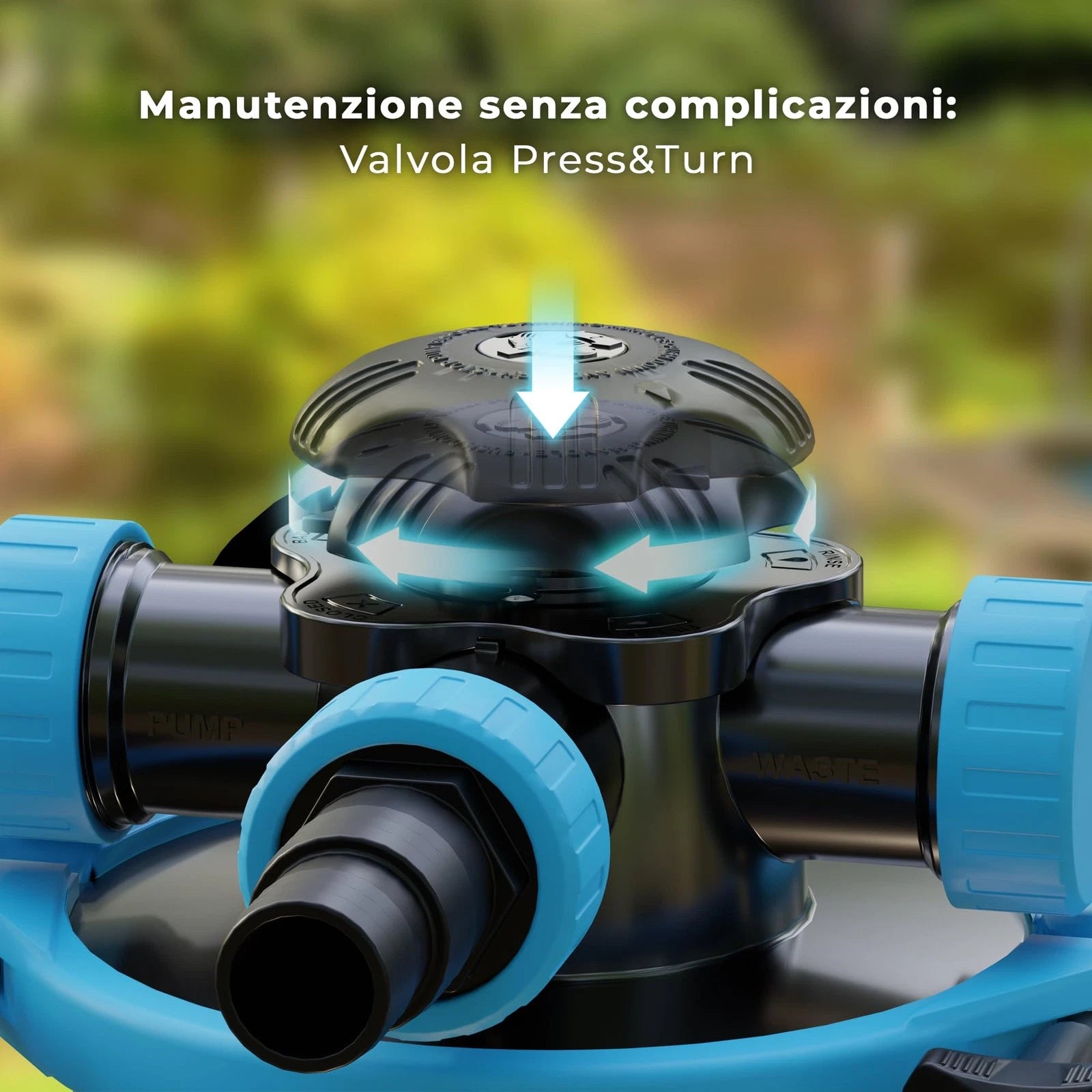 Pompa filtro a sabbia 6000 l/h con prefiltro per piscine fuori terra Gre