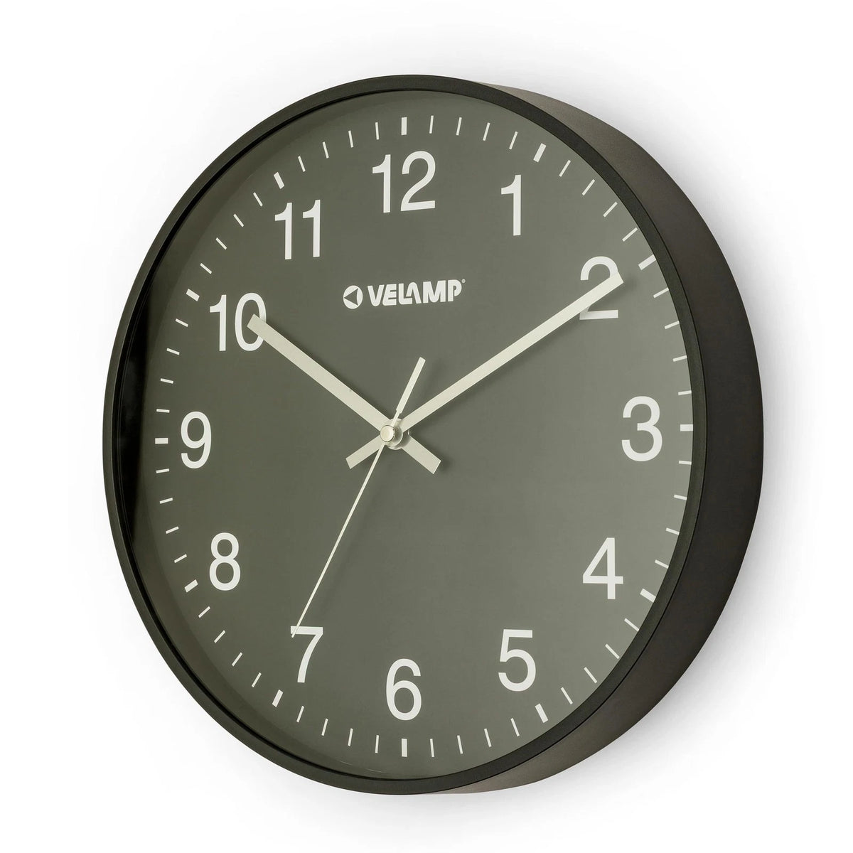 Orologio da Parete al Quarzo Rotondo 30 cm Nero Velamp SER124-B