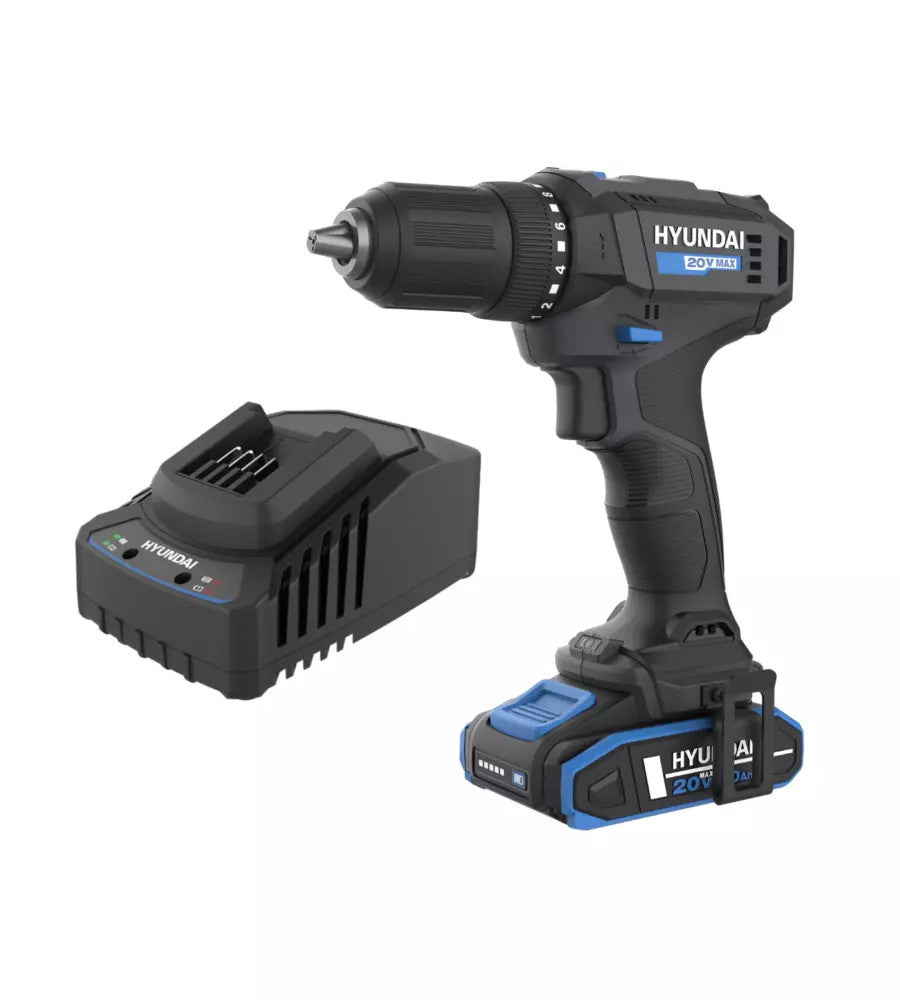 Trapano avvitatore a batteria Hyundai 2.0Ah 40Nm