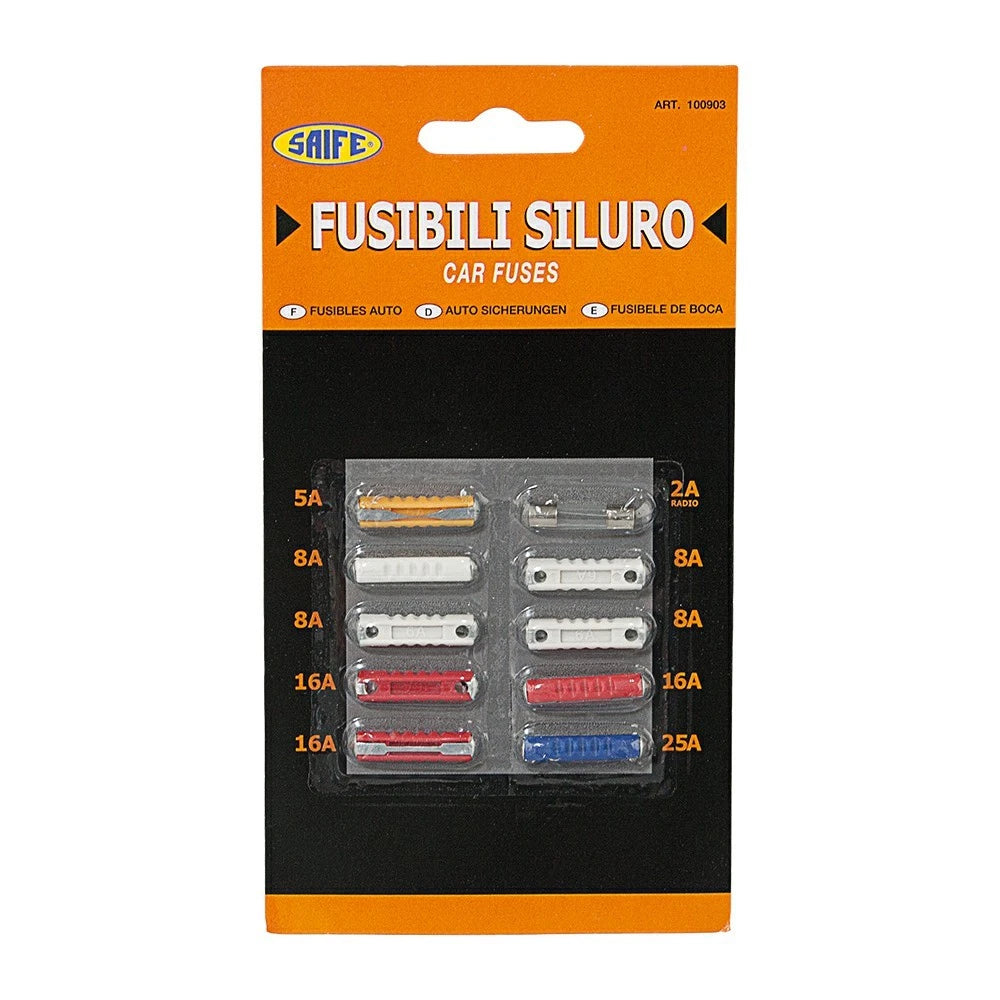 Fusibili Siluro Rhutten per Auto 10 Pezzi