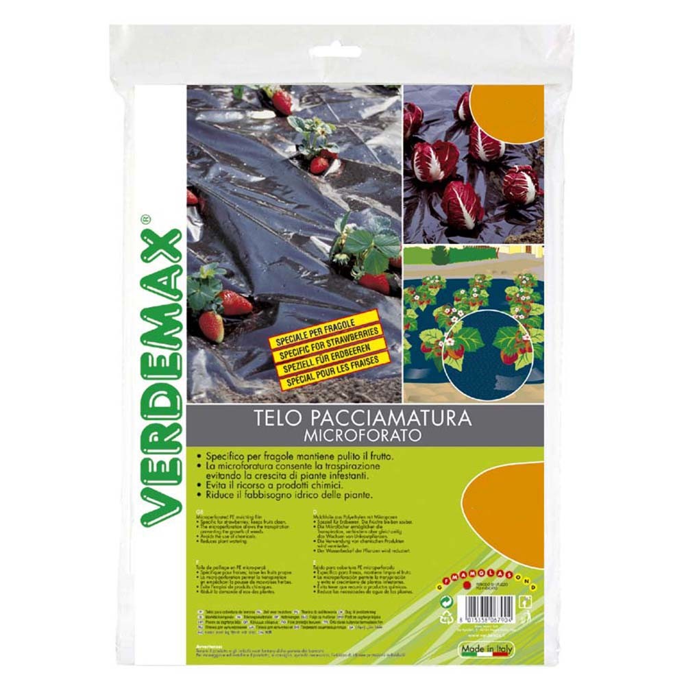 Telo Pacciamatura PE Microforato 1,5x10 Metri Verdemax